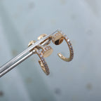 [Cyra] JUSTE OHRRINGE 12,75 MM ROSÉGOLD DIAMANT