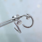 [Cyra] JUSTE OHRRINGE 12,75 MM SILBER DIAMANT