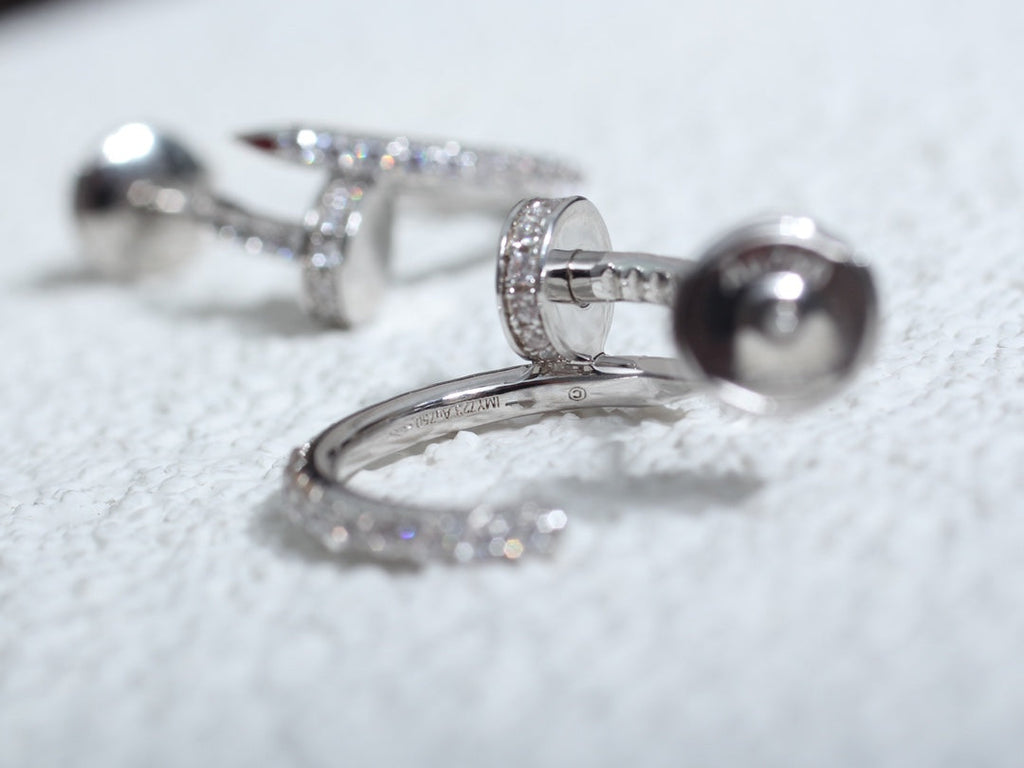 [Cyra] JUSTE OHRRINGE 12,75 MM SILBER DIAMANT