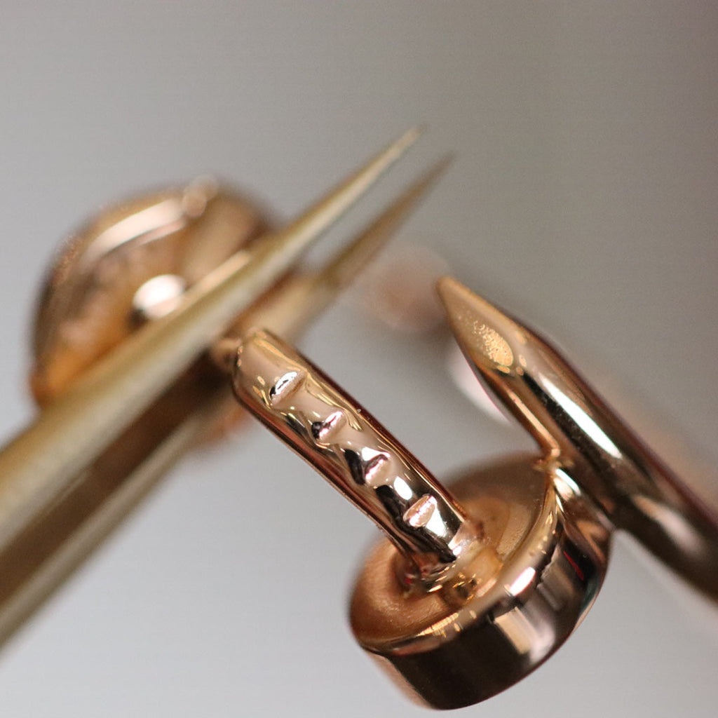[Cyra]  JUSTE EARRINGS PINK GOLD