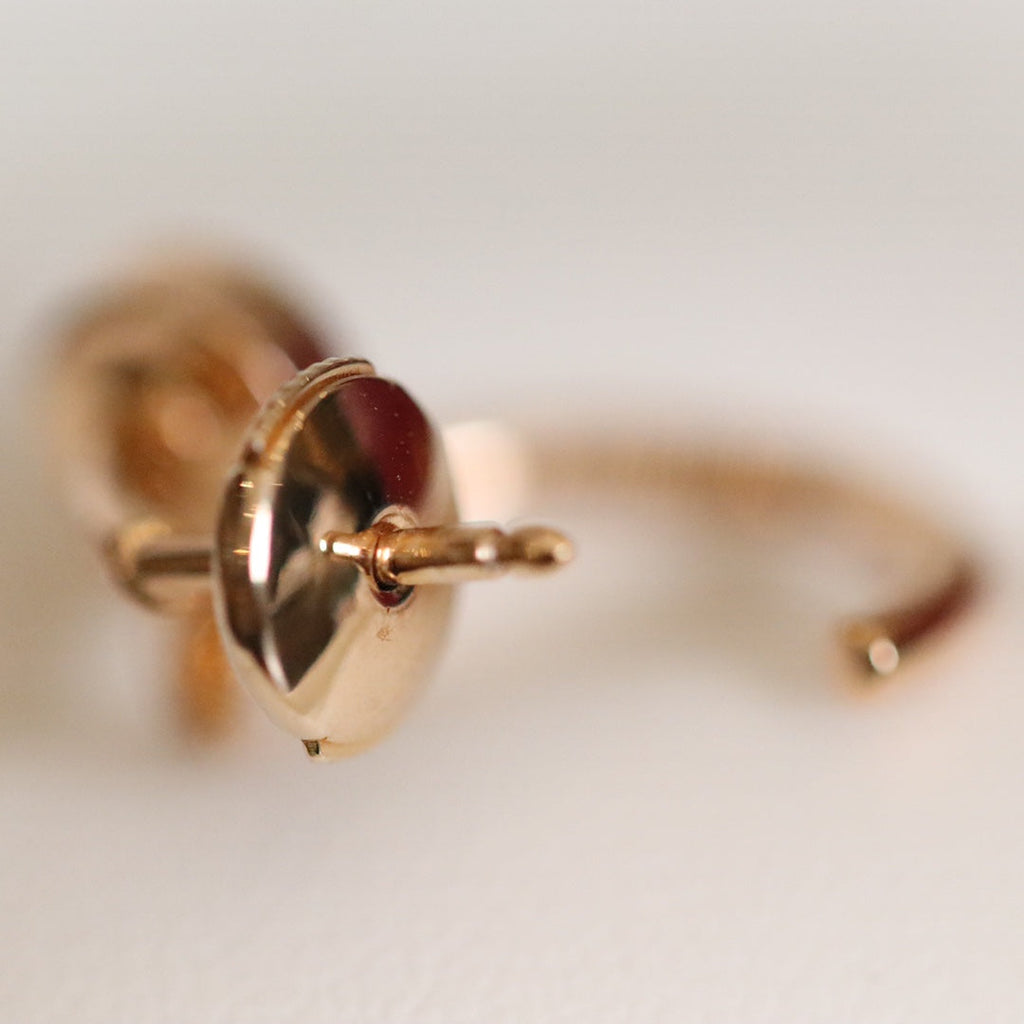 [Cyra]  JUSTE EARRINGS PINK GOLD