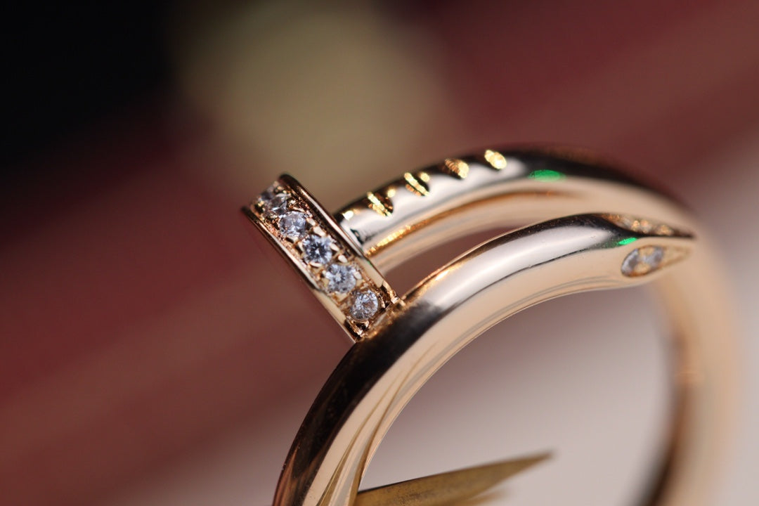 [Cyra]  ジャスト リング 2.65MM ピンクゴールド ダイヤモンド