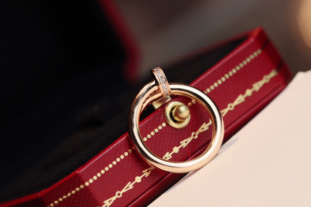 [Cyra]  ジャスト リング 2.65MM ピンクゴールド ダイヤモンド