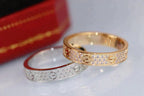 [Cyra]  LOVE RING 3.6MM DIAMOND PAVED