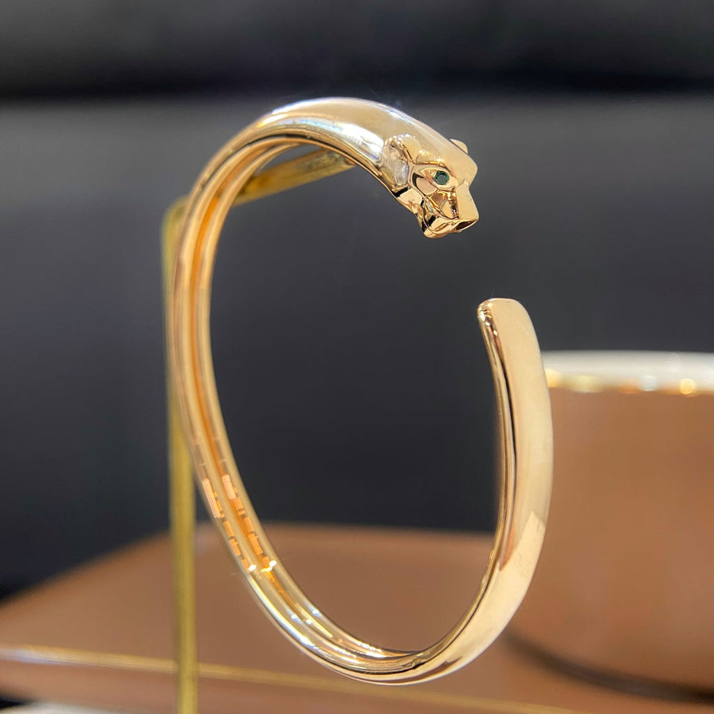 [Cyra] OFFENER ARMBREIF PANTHERE GOLD