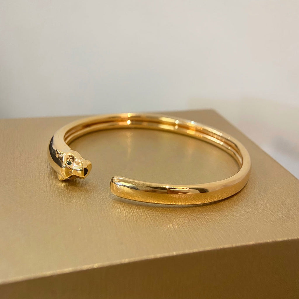 [Cyra] OFFENER ARMBREIF PANTHERE GOLD