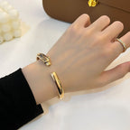 [Cyra] OFFENER ARMBREIF PANTHERE GOLD