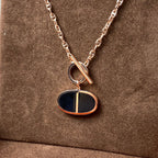[Cyra]  CHAINE VERSO BLACK CERAMIC NECKLACE