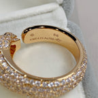 [Cyra] パンテール ピンクゴールド ダイヤモンド リング