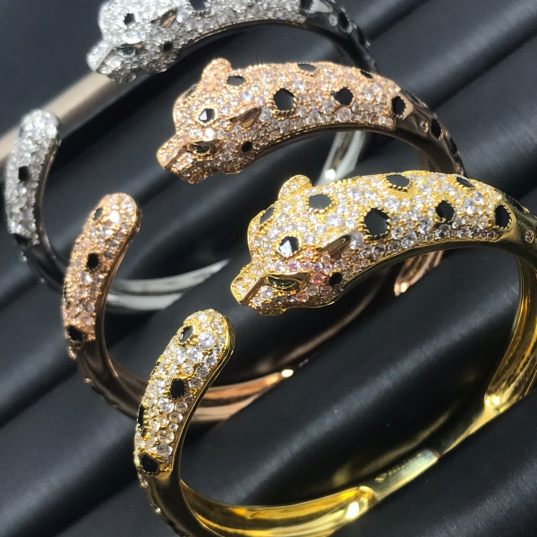 [Cyra]  PANTHERE BIG BRACELET DIAMONDS