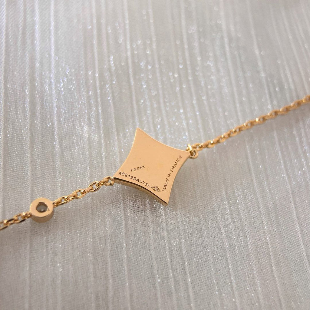 [Cyra] COLOR STAR ARMBAND AUS KARNEOL, ROSÉGOLD UND DIAMANTEN