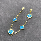 [Cyra]  STAR AND SUN TURQUOISE 4 MOTIFS 3 DIAMONDS