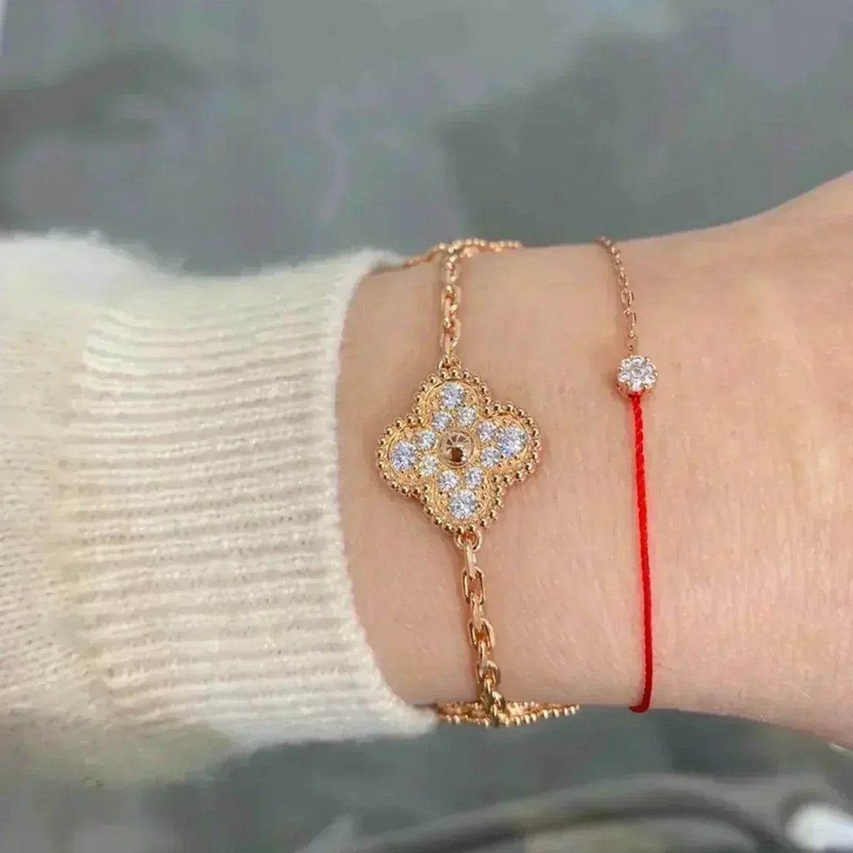 [Cyra] Neue CLOVER 5 MOTIF FULL DIAMOND ARMBAND-KOLLEKTION