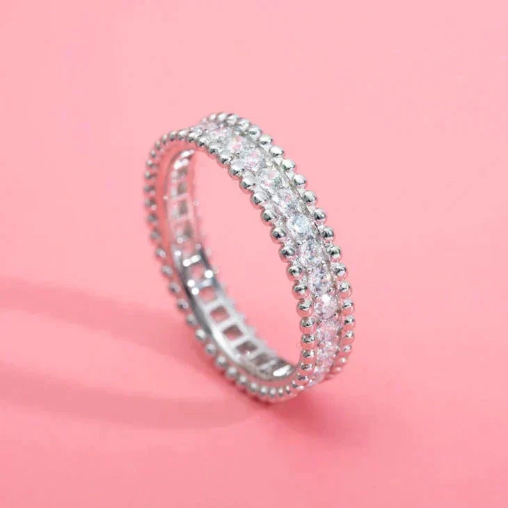 [Cyra] PERLEE DIAMANT-RING SILBER