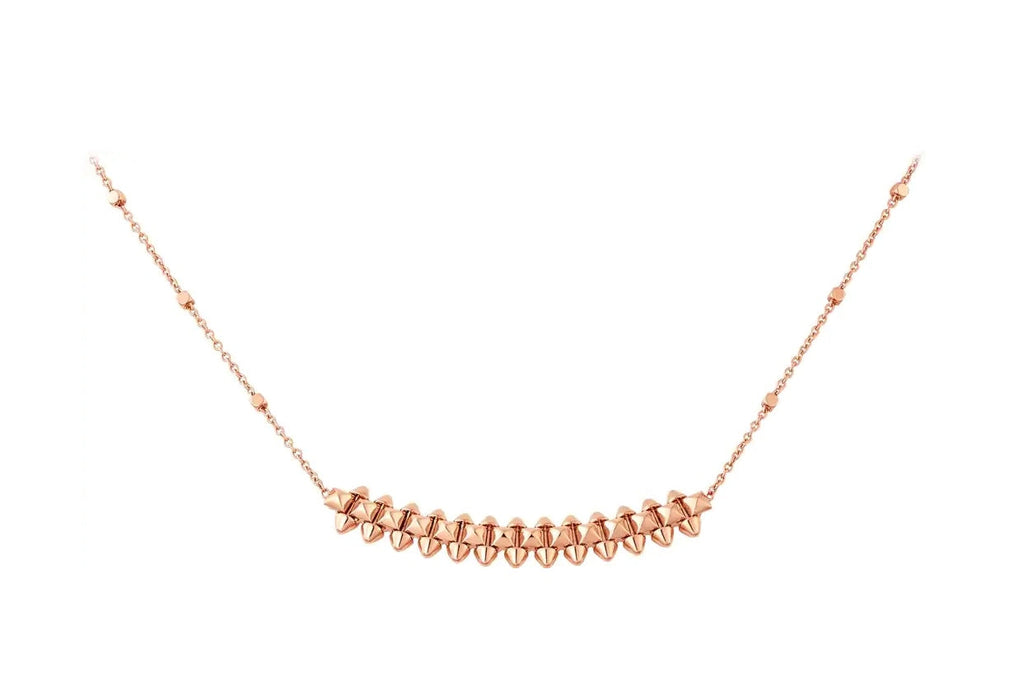 [Cyra]  CLASH PINK GOLD NECKLACE