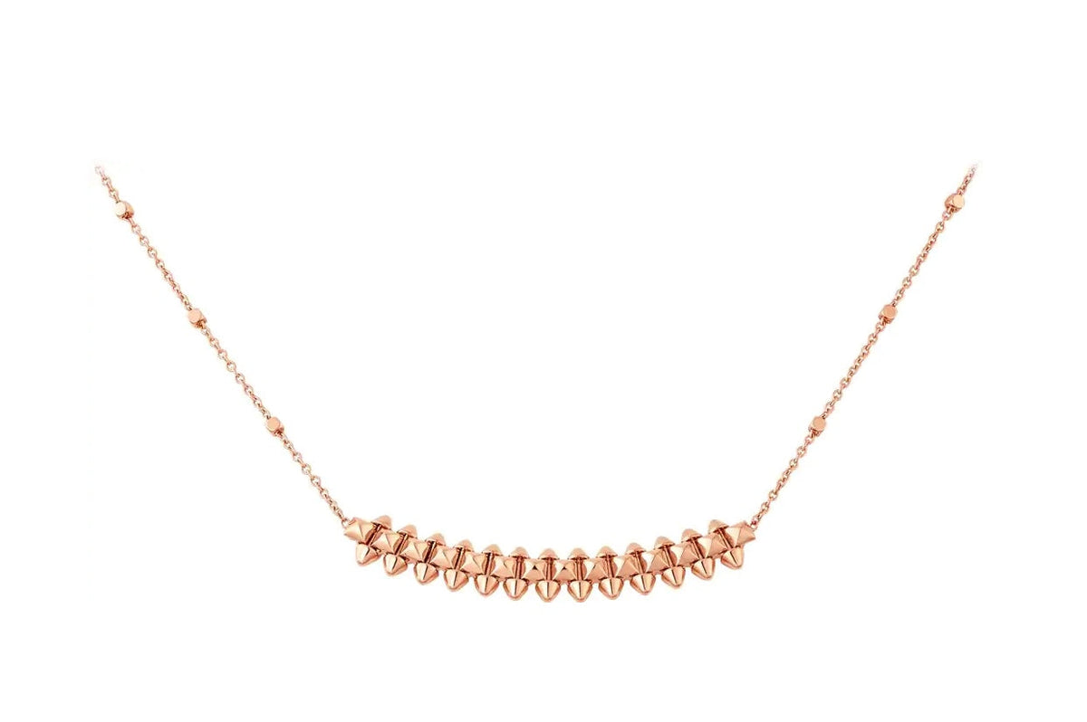 [Cyra]  CLASH PINK GOLD NECKLACE