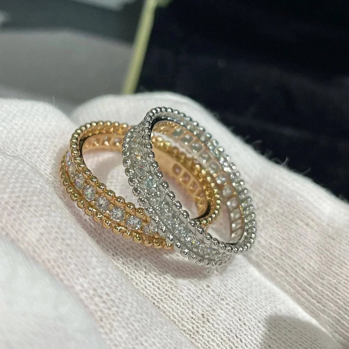 [Cyra]  PERLEE DIAMOND ROSE GOLD RING