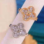 [Cyra]  KLEEBLATT-DIAMANT-RING