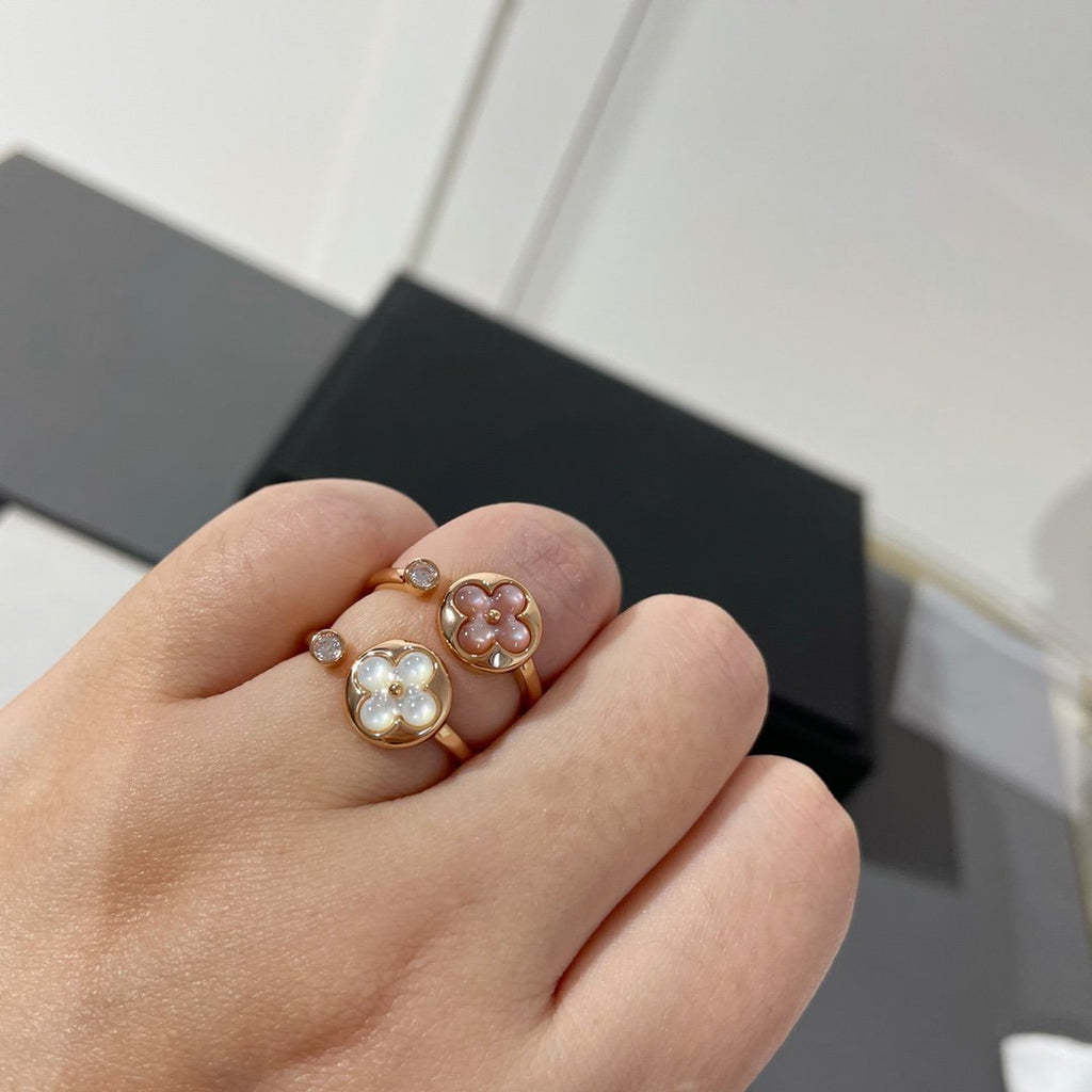 [Cyra]  SUN 1 DIAMOND PINK MOP RING