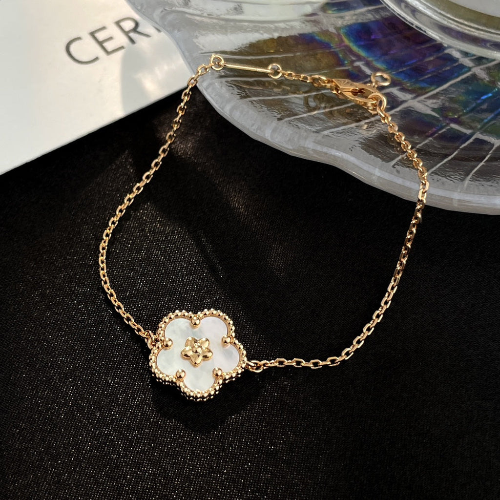 [Cyra] ARMBAND LUCKY SPRING ROSÉGOLD MOP