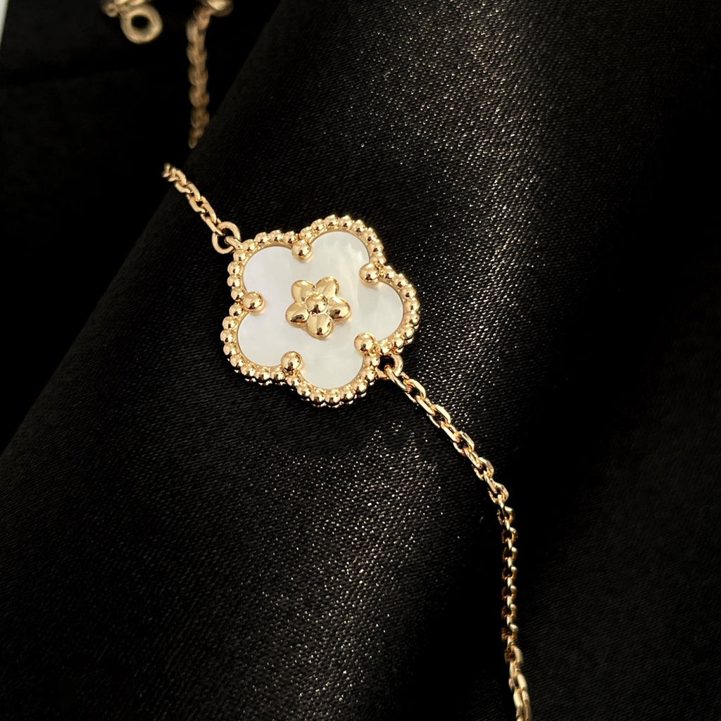[Cyra] ARMBAND LUCKY SPRING ROSÉGOLD MOP