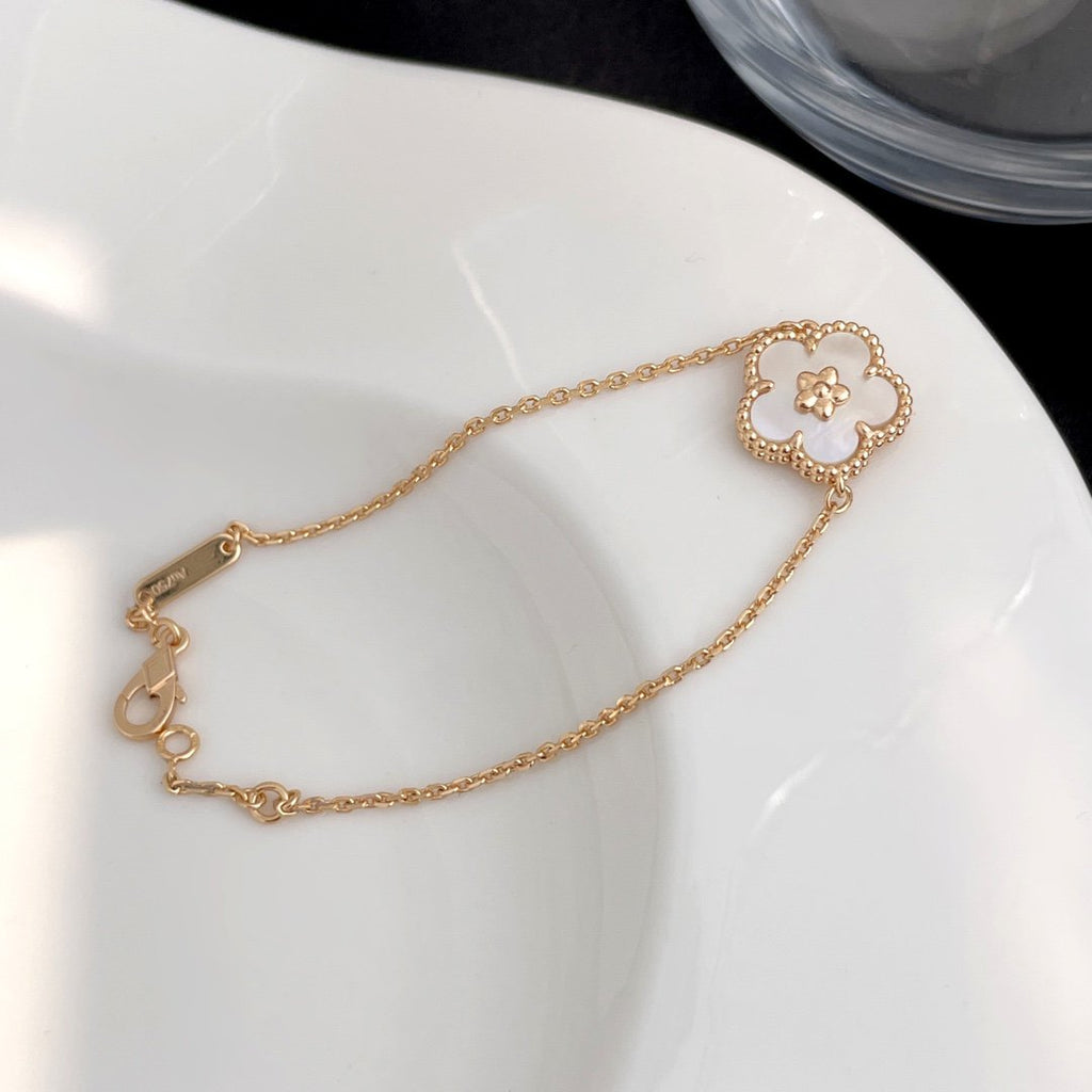 [Cyra] ARMBAND LUCKY SPRING ROSÉGOLD MOP