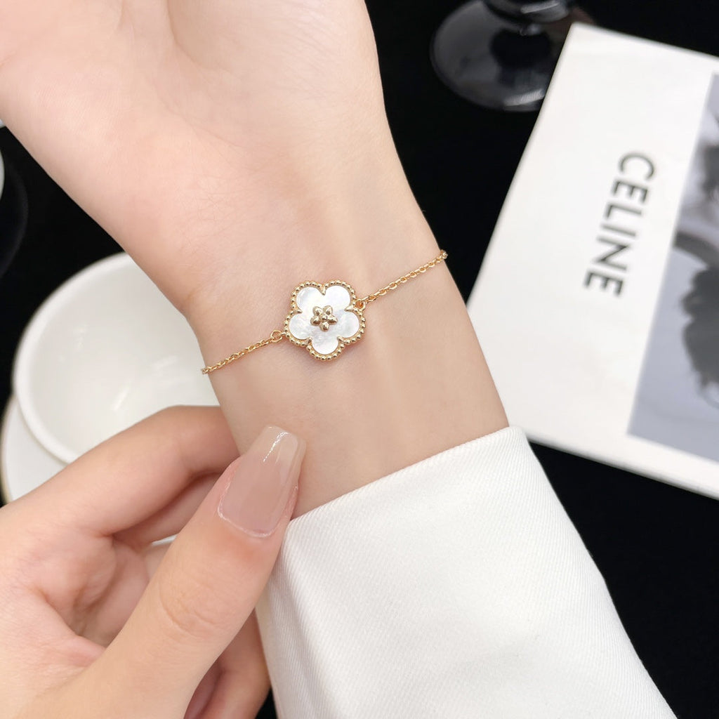 [Cyra] ARMBAND LUCKY SPRING ROSÉGOLD MOP