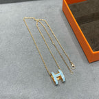 [Cyra]  POP H SKY BLUE NECKLACE