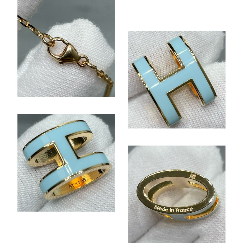 [Cyra]  POP H SKY BLUE NECKLACE