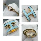 [Cyra]  POP H SKY BLUE NECKLACE