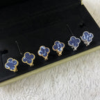 [Cyra]  CLOVER PIETERSITE MEDIUM STUD EARRINGS