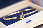 [Cyra]  IDYLLE OFFENES ARMBAND IN ROSÉGOLD MIT DIAMANT-PAVÉ