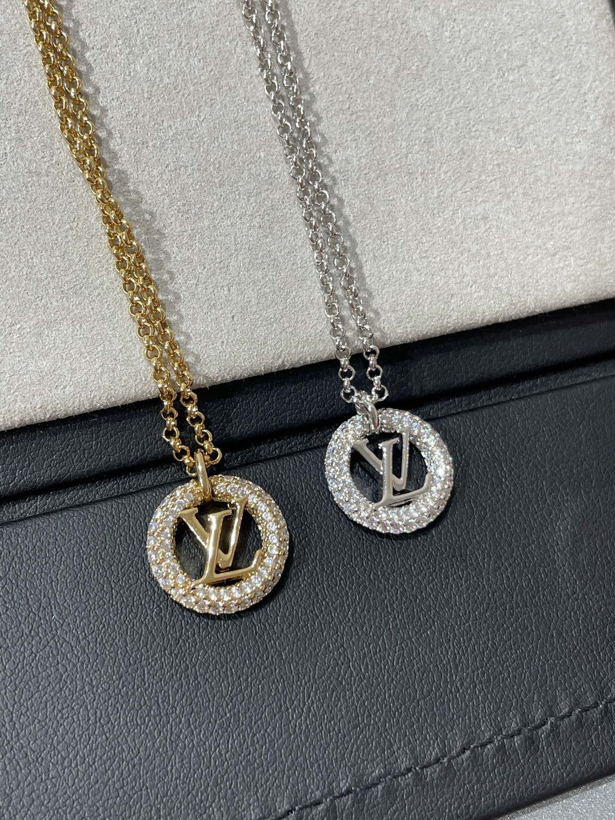 [Cyra]  BY NIGHT DIAMOND PAVED NECKLACE