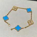 [Cyra] New CLOVER 5 MOTIF BLUE AGATE BRACELET COLLECTION