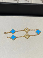 [Cyra] New CLOVER 5 MOTIF BLUE AGATE BRACELET COLLECTION
