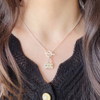 [Cyra]  CONSTANCE PEDANT SILVER NECKLACE