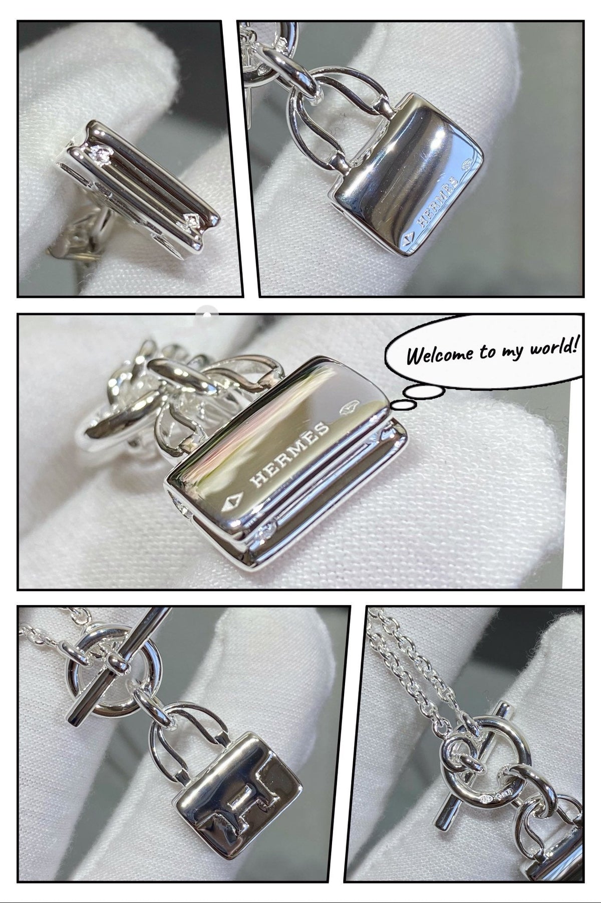 [Cyra]  CONSTANCE PEDANT SILVER NECKLACE