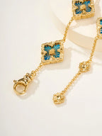 {"[Cyra] B.C.L ENAMELED Five-Flower Bracelet£¨Various Colors)" : "[Cyra] B.C.L EMAILLIERTES Fünf-Blüten-Armband (verschiedene Farben)"}