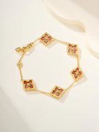 {"[Cyra] B.C.L ENAMELED Five-Flower Bracelet£¨Various Colors)" : "[Cyra] B.C.L EMAILLIERTES Fünf-Blüten-Armband (verschiedene Farben)"}
