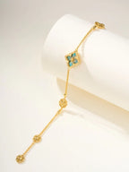 [Cyra] B.C.L EMAILLIERTES Ein-Blumen-Armband (Verschiedene Farben)