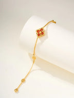 [Cyra] B.C.L EMAILLIERTES Ein-Blumen-Armband (Verschiedene Farben)