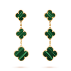 [Cyra] CLOVER MALACHIT 3 MOTIVE GOLD
