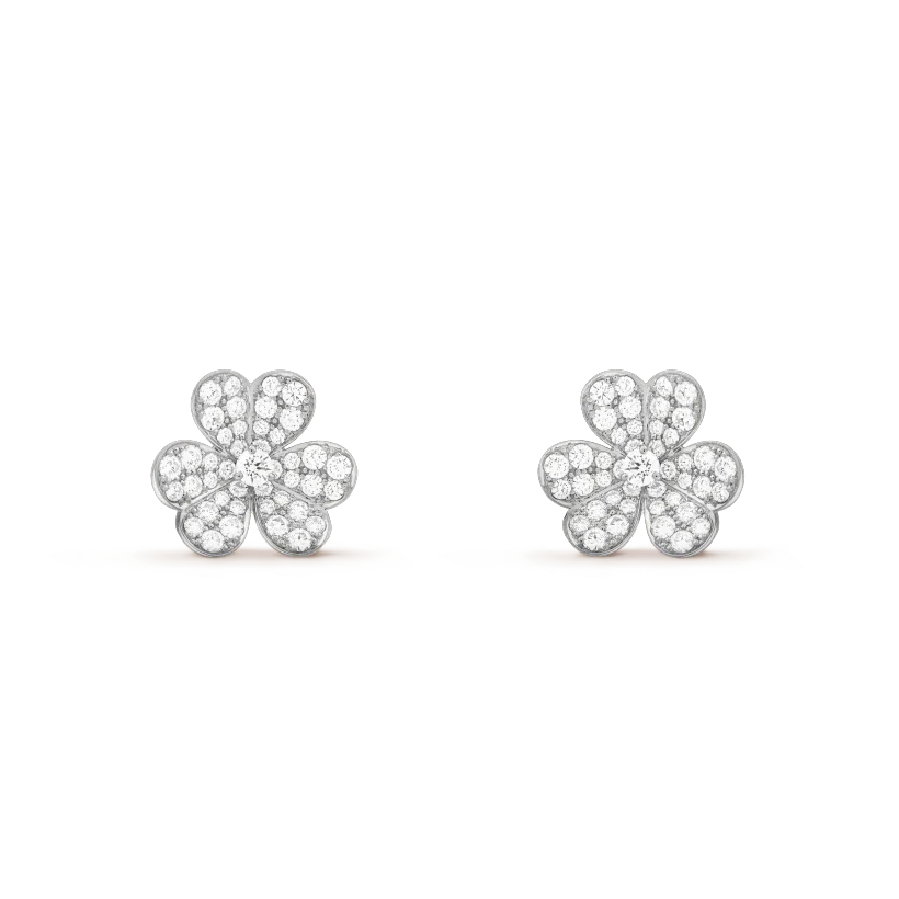 [Cyra] CLOVER COMOS DIAMANT-OHRRINGE SILBER