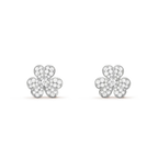 [Cyra] CLOVER COMOS DIAMANT-OHRRINGE SILBER