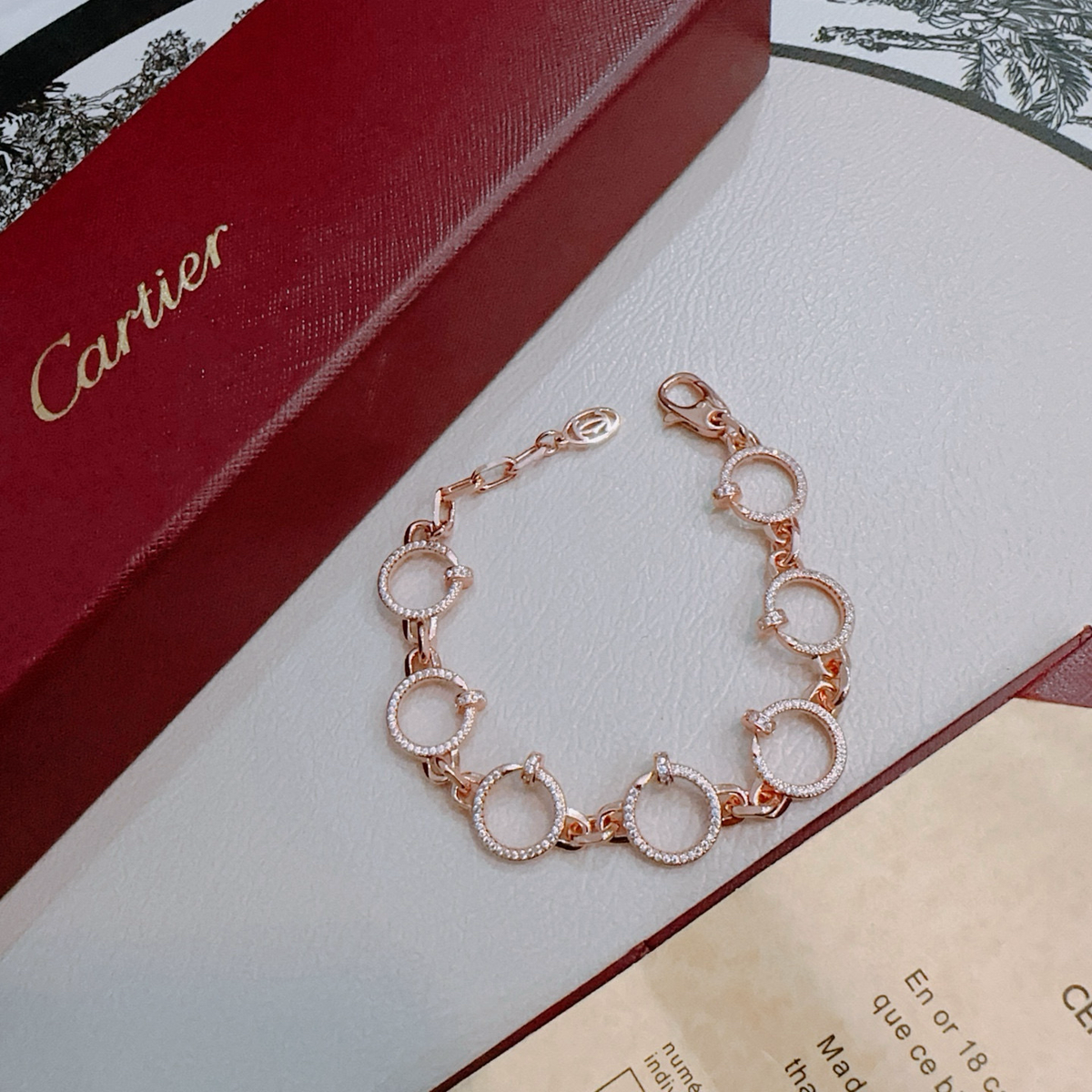 [Cyra] ARMBAND LOVE&JUSTE MIT DIAMANTEN