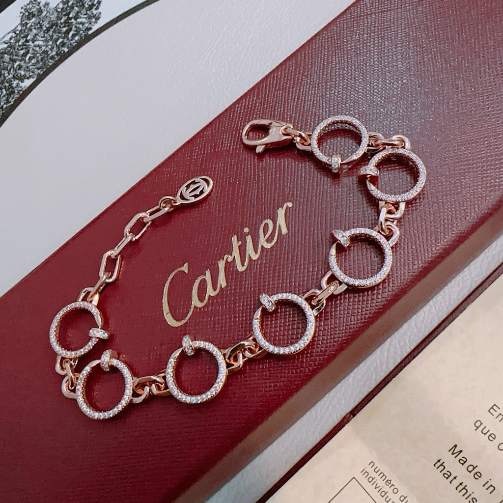 [Cyra] ARMBAND LOVE&JUSTE MIT DIAMANTEN