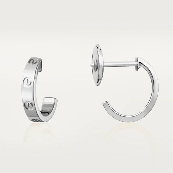 [Cyra]  LOVE イヤリング 2.65MM シルバー