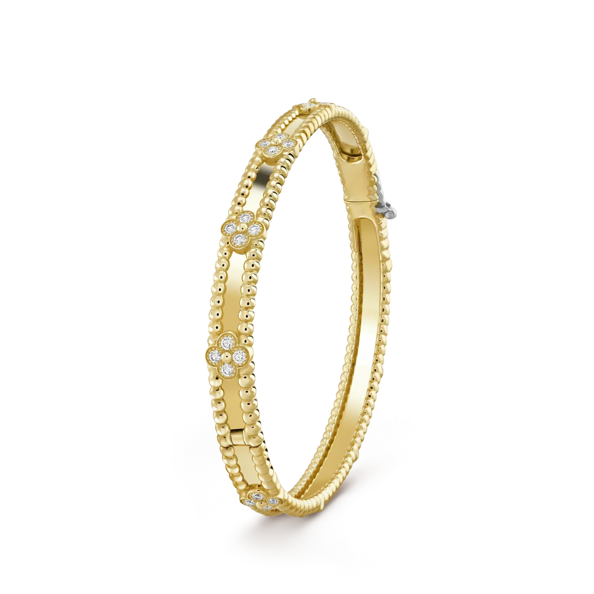 [Cyra]  CLOVER BRACELET 4MM DIAMONDS