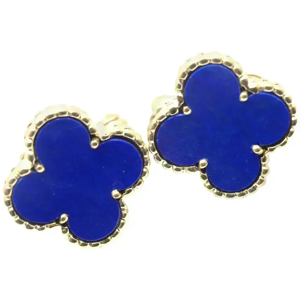 [Cyra]  CLOVER MINI 9.5MM TURQUOISE EARRINGS