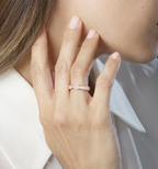 [Cyra]  ALLIANCE LIENS VIDENCE PAVED DIAMOND 4MM RING